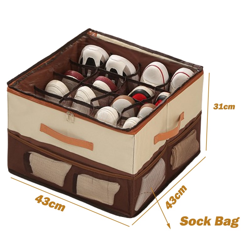 Multiple Lattices Shoes Storage Box, Foldable Separated Shoes Box, Large Capacity, Shoe Dispenser, Shoes Organizer