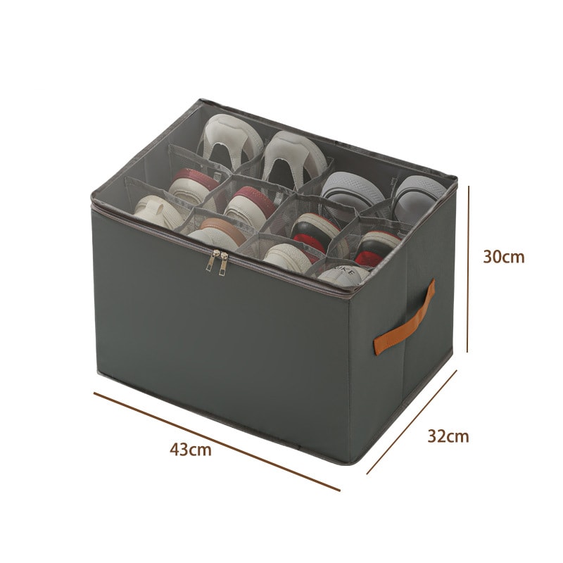 Multiple Lattices Shoes Storage Box, Foldable Separated Shoes Box, Large Capacity, Shoe Dispenser, Shoes Organizer