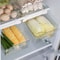Refrigerator Drawer Style Food Storage Box, Sliding Plastic Cooking Container, Shelf Support, Fruit Packaging Machine