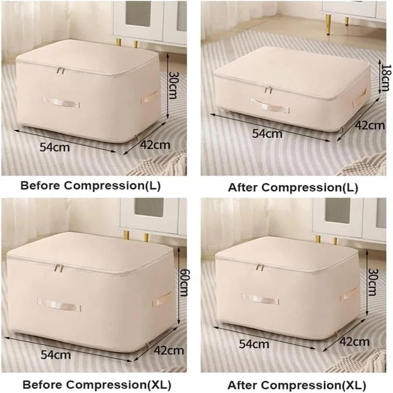 Self Compression Organizer Duvet Storage Bag Large Capacity Heavy Duty Moving Bags Self Compression 4