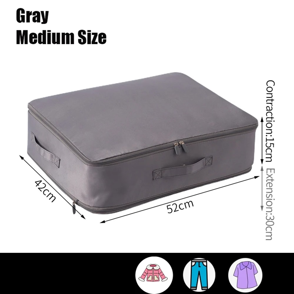 Large Capacity Compression Clothes Storage Bag Waterproof Cabinet Organizer Ultra Space Saving Quil 10