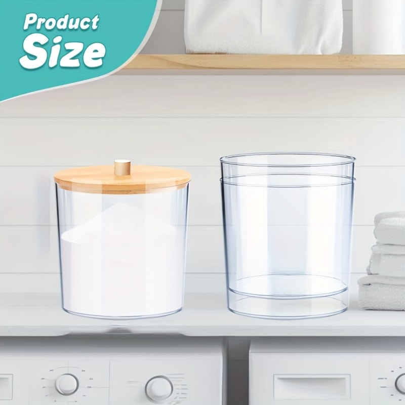 Laundry Room Organization and Storage Jars, Large Capacity Acrylic Storage Box, Laundry Detergent Pods Container