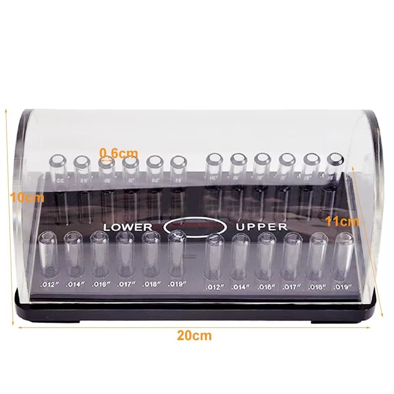 Dental Acrylic Organizer Holder For Ortho ArchWires Round Rectangular Arch Wires Holder Case For Pl