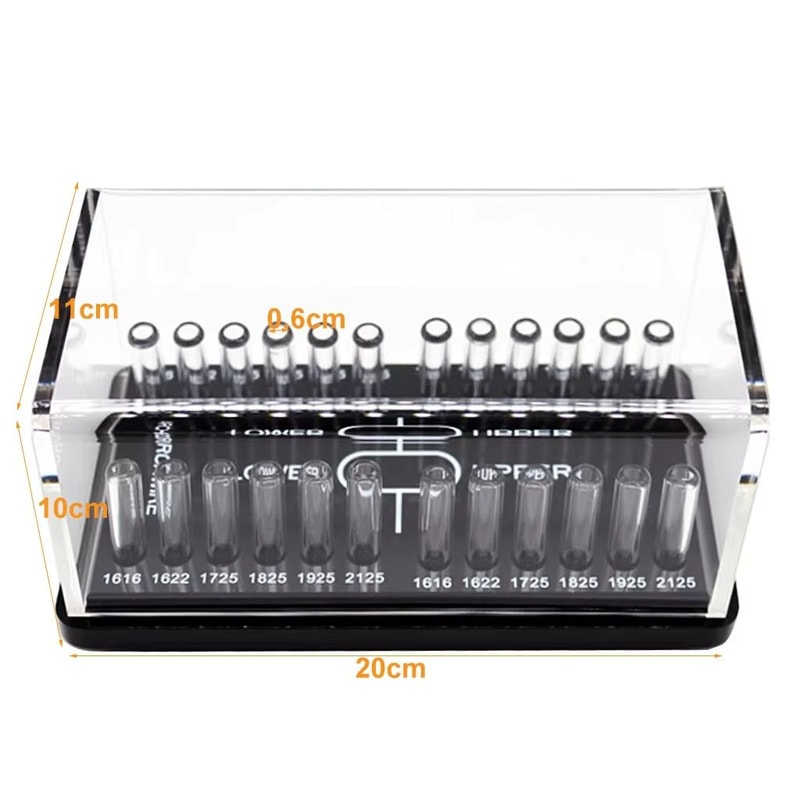 Dental Acrylic Organizer Holder For Ortho ArchWires Round Rectangular Arch Wires Holder Case For Pl