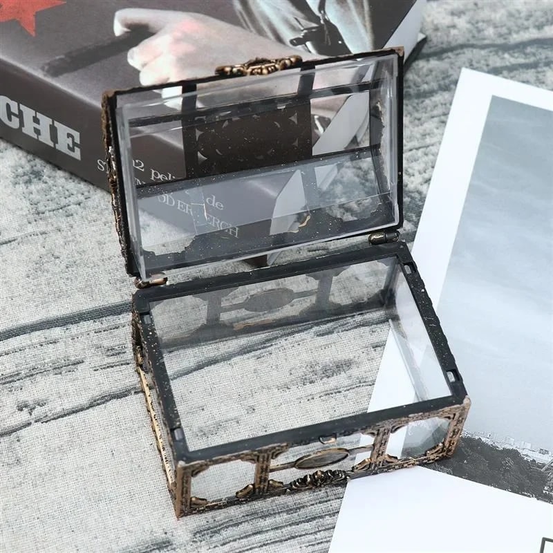 Plastic Transparent Pirate Treasure Box Crystal Gem Jewelry Box Storage Organizer Chest Treasure Fo 2