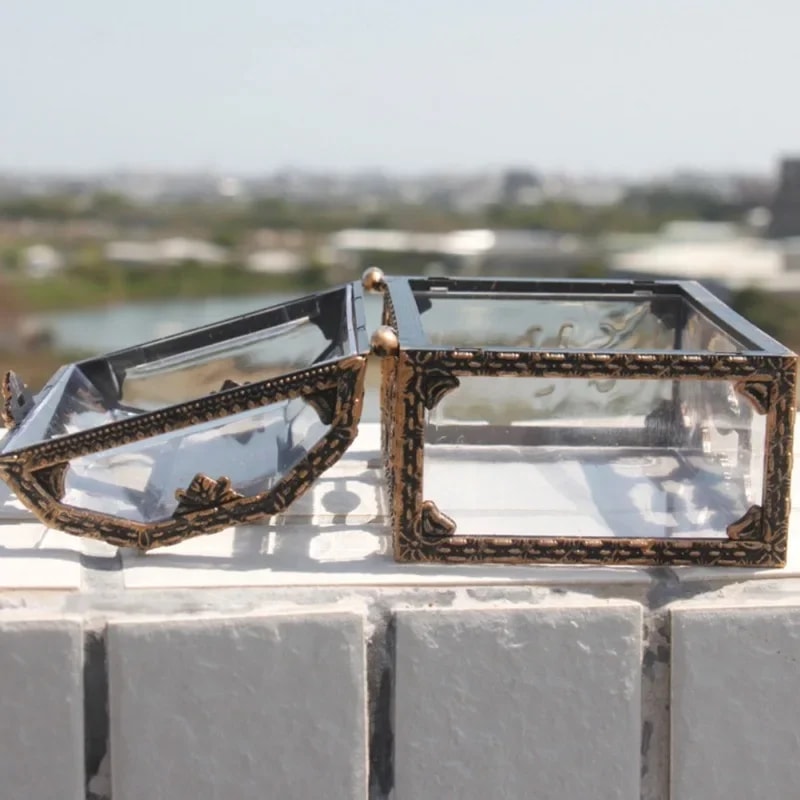 Plastic Transparent Pirate Treasure Box Crystal Gem Jewelry Box Storage Organizer Chest Treasure Fo 3