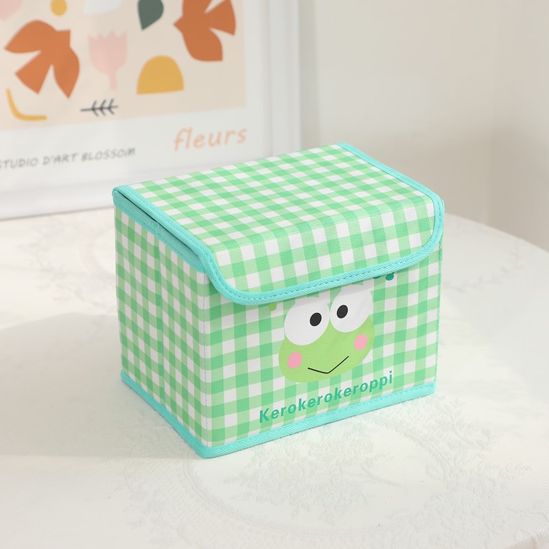 Desktop Storage Box Hello Kitty Cinnamoroll Flattenable Toy Organizer Underwear Cosmetic Stationery 7