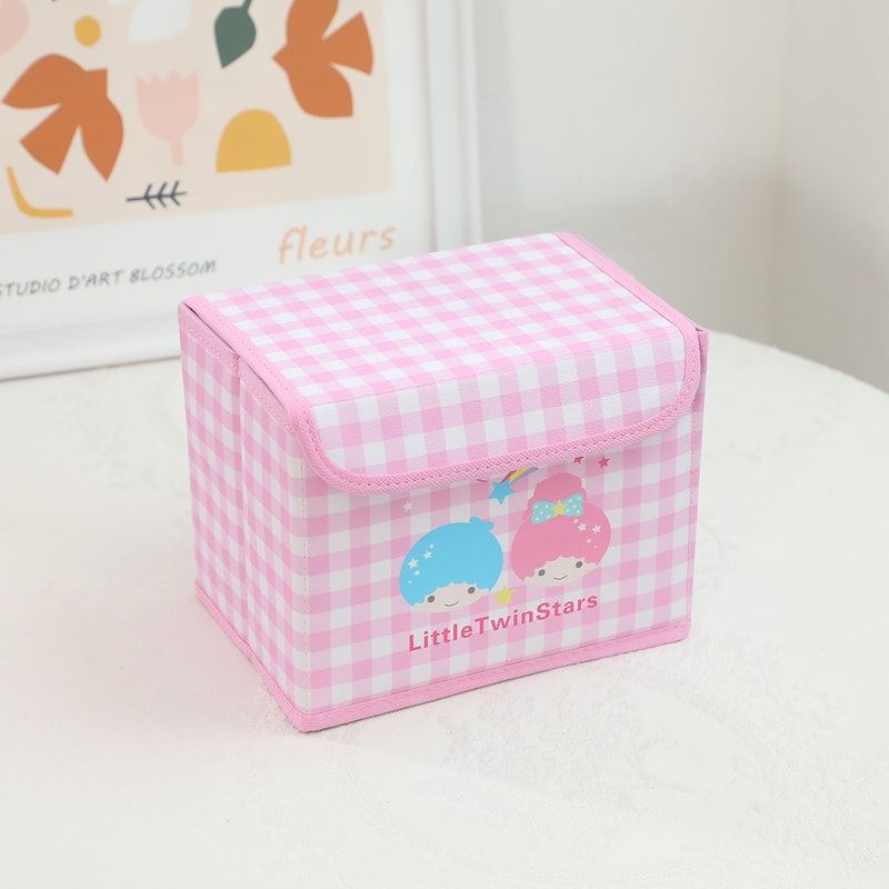 Desktop Storage Box Hello Kitty Cinnamoroll Flattenable Toy Organizer Underwear Cosmetic Stationery 8