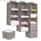 Wardrobe Hanging Storage Bag Interlayer Drawer Type Organizer Collapsible Storage Shelves Closet Or 0