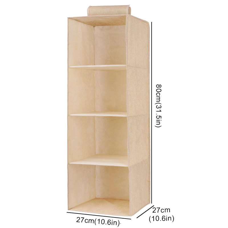 Wardrobe Hanging Storage Bag Interlayer Drawer Type Organizer Collapsible Storage Shelves Closet Or 8