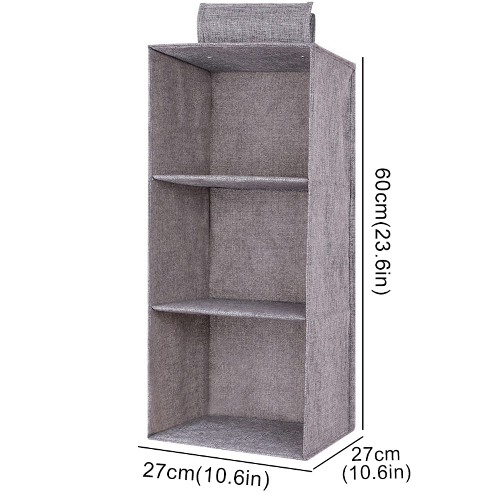 Wardrobe Hanging Storage Bag Interlayer Drawer Type Organizer Collapsible Storage Shelves Closet Or 11