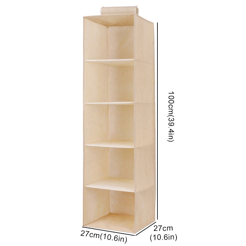 Wardrobe Hanging Storage Bag Interlayer Drawer Type Organizer Collapsible Storage Shelves Closet Or 9