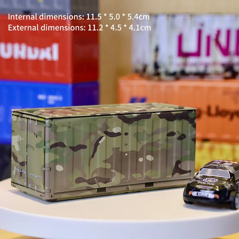 Creative Compact Iron Desktop Organizer Multifunctional Container Tin Storage Box Home Office Stora 8