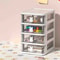 Clear Stacking Drawer Organizer MultiTier PP Storage Box Cartoon For Office Beauty Products Modular 8