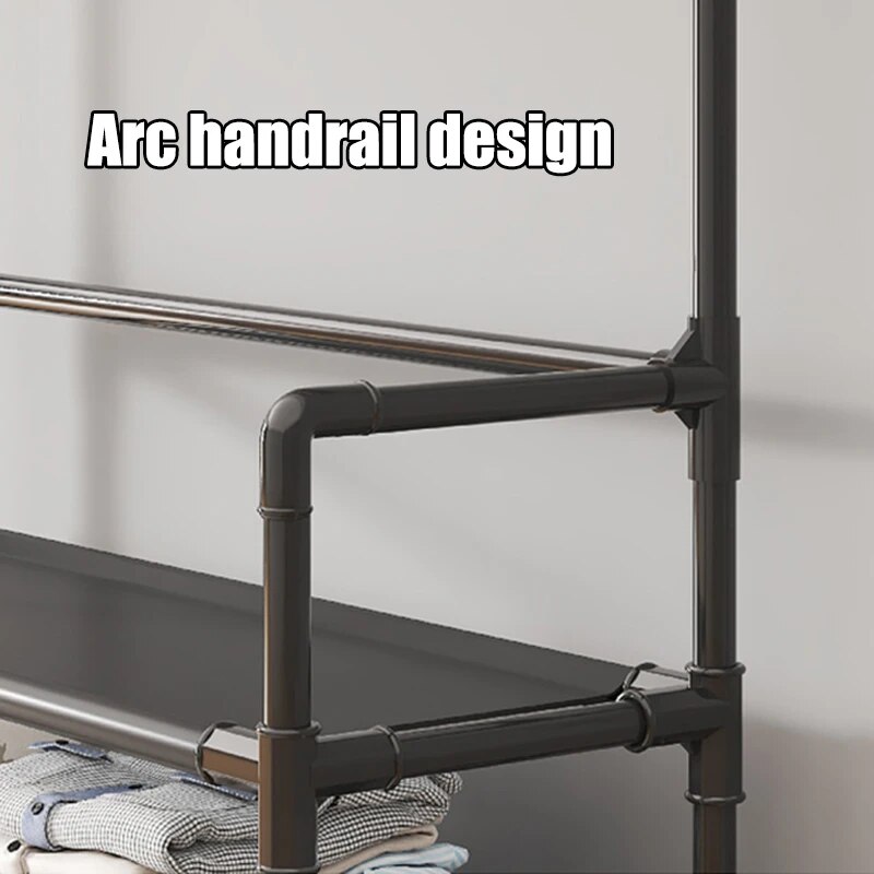 Five Layer Shoe Rack, Simple Shoe Rack, Multifunctional Clothes Rack, Household Integrated Storage Rack, 2 piece Coat