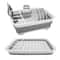 Foldable Dish Rack, Kitchen Storage, Water Leakage, Plastic Tableware, Drain Bowl Tray for Dinnerware, Home Drying Rack