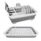 Foldable Dish Rack, Kitchen Storage, Water Leakage, Plastic Tableware, Drain Bowl Tray for Dinnerware, Home Drying Rack