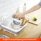 Foldable Dish Rack, Kitchen Storage, Water Leakage, Plastic Tableware, Drain Bowl Tray for Dinnerware, Home Drying Rack