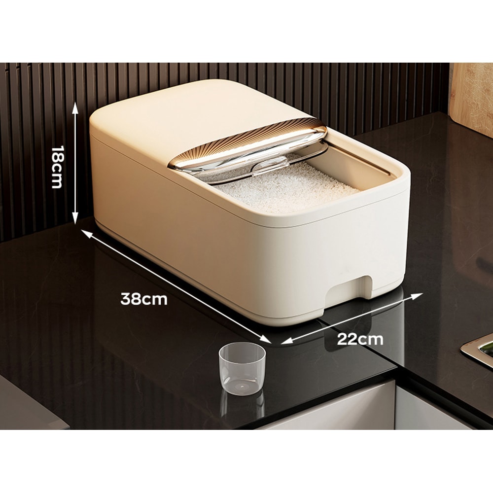 Rice Storage Box With Lid Insect Proof Moisture Proof Grain Jar Sealed Kitchen Container For Storin 7