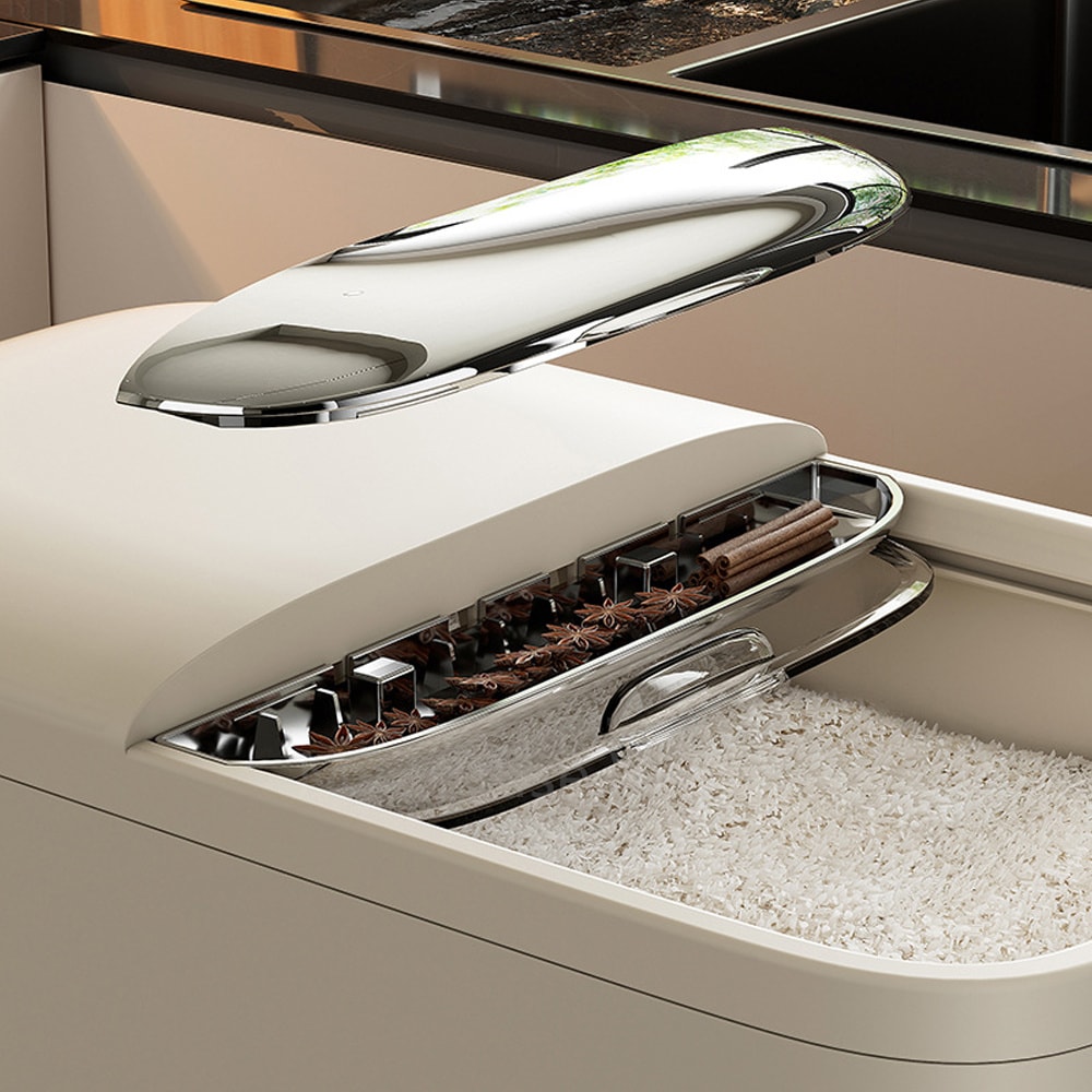 Rice Storage Box With Lid Insect Proof Moisture Proof Grain Jar Sealed Kitchen Container For Storin 4