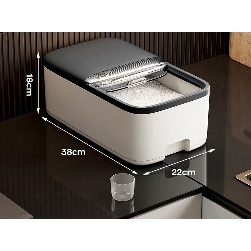 Rice Storage Box With Lid Insect Proof Moisture Proof Grain Jar Sealed Kitchen Container For Storin 9
