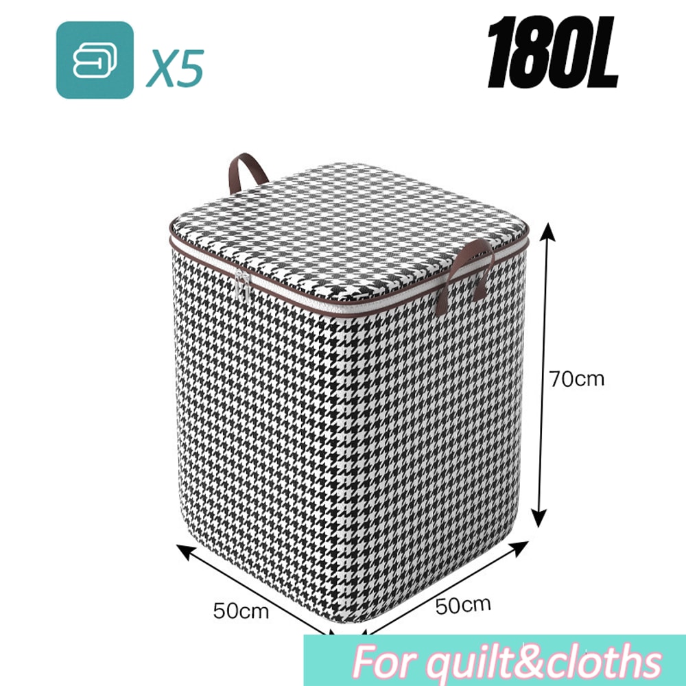 Quilt Storage Box Dustproof Organizers NonWoven Wardrobe Space Saving Bag HouseMoving Bedding Box T 8