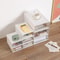 Transparent Desktop Storage Box Drawer Type Office File Storage Box Bedroom Study Stack Combination 1