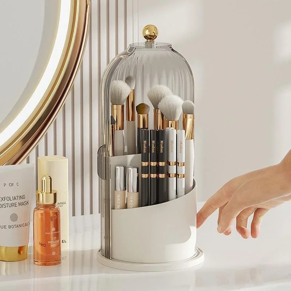 Makeup Brush Holder, Desktop Makeup Organizer, Cosmetic Storage Box, Lipstick Eyebrow Pencil Holder, Jewelry Container