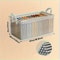 Chic Transparent PVC Storage Bins, Steel Frame, Foldable, Stackable Ivory Organizer for Clothes Accessories