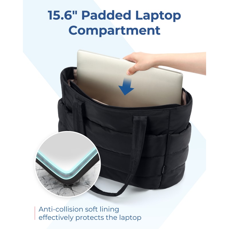 Bag Puffy Padded Womens Bags Leisure Commuting Handbag Large Capacity Storage Organizer Mommy Go Ou 2