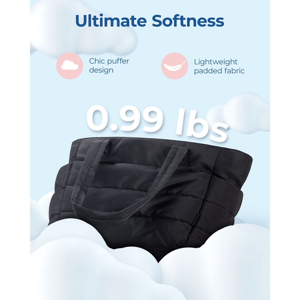 Bag Puffy Padded Womens Bags Leisure Commuting Handbag Large Capacity Storage Organizer Mommy Go Ou 4