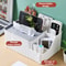 Multifunctional Desktop Tissue Storage Box, Remote Control Organizer, Living Room & Coffee Table Storage Box for Easy