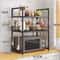 MultiLayer Kitchen Storage Rack Condiment Organizer Shelf Microwave Shelf Simple Countertop Tidying