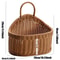 Wall Mounted Vegetable And Fruit Basket Simulated Rattan Hanging Basket Home Decoration Plastic Wal 8