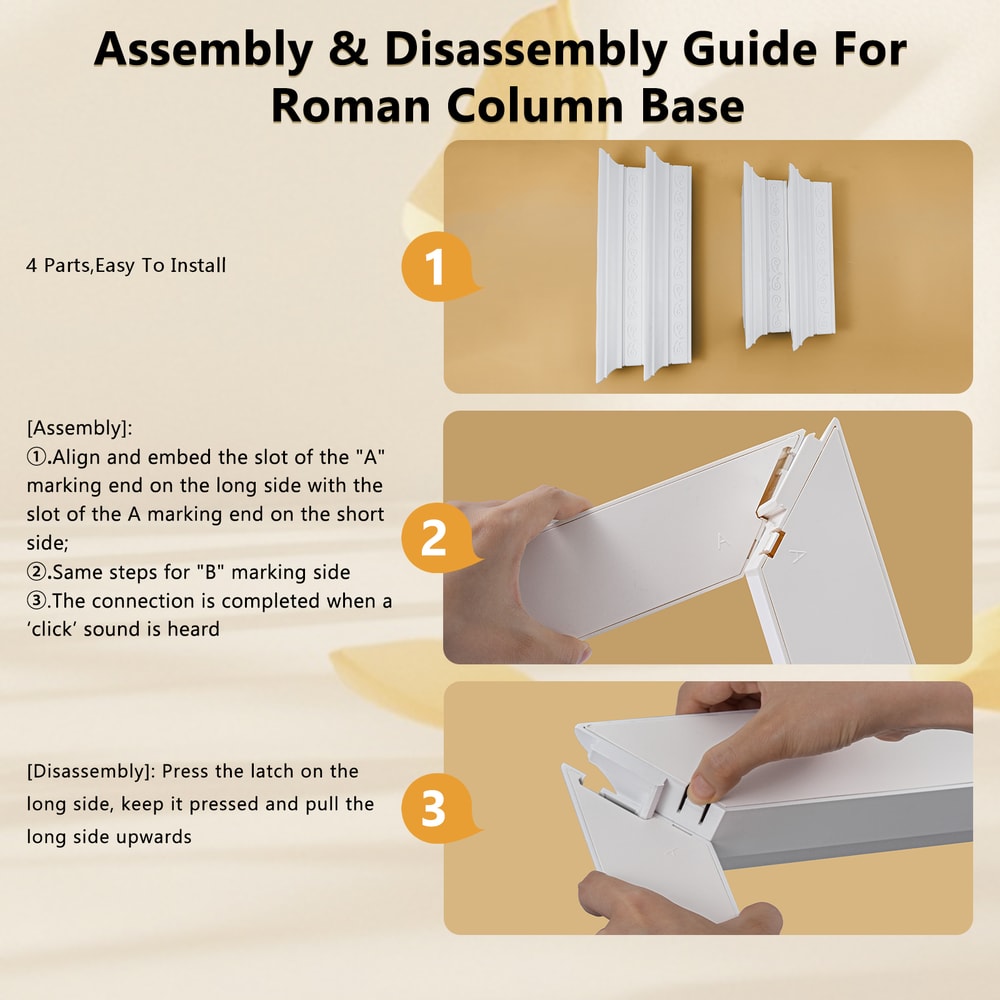 Eary Display Case With Roman Column Base Acrylic Display Box For Zimomo Dolls Transparent Dustproof 4