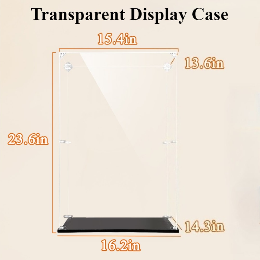 Eary Display Case With Roman Column Base Acrylic Display Box For Zimomo Dolls Transparent Dustproof 5