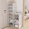 MultiLayer Shoe Cabinet Stackable Adjustable Storage Cabinet For Corner Entrances Compartment Cloth