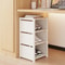 MultiLayer Shoe Cabinet Stackable Adjustable Storage Cabinet For Corner Entrances Compartment Cloth