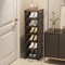 MultiLayer Shoe Cabinet Stackable Adjustable Storage Cabinet For Corner Entrances Compartment Cloth