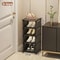 MultiLayer Shoe Cabinet Stackable Adjustable Storage Cabinet For Corner Entrances Compartment Cloth