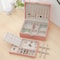 Doublelayer Jewelry Box With Locks PU Leather Jewelry Storage Organizer Ring Box And Makeup Case Fo 3