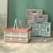 Collapsible Crate for Storage, Pink Plastic Milk Crates, Versatile Shopping Basket for Kitchen and Bathroom