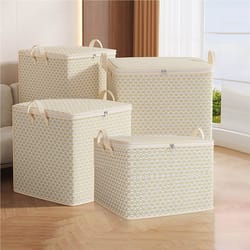 large capacity storage bag, moisture-proof storage box, durable dust-proof moving packing clothes organizer