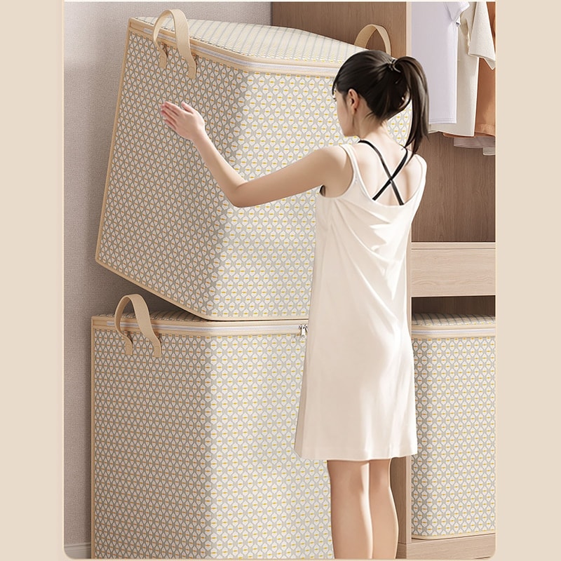 Large Capacity Storage Bag MoistureProof Storage Box Durable DustProof Moving Packing Clothes Organ 1