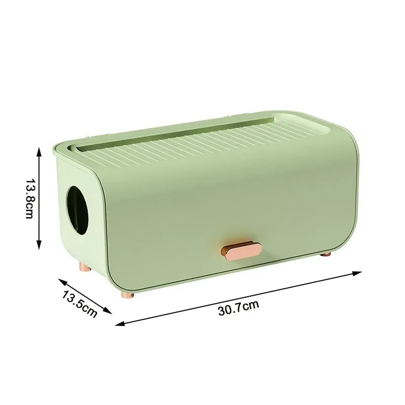 Power Cable Storage Box, Desktop Line Storage Case Organizer Box, Socket Plug Holder, Wireless Wifi Router Board Bracket