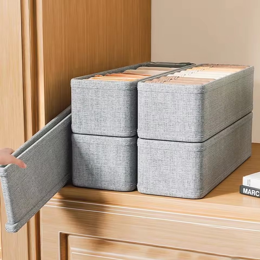 Drawer Wardrobe Storage Organizers Cabinet Drawer Clothes Storage Box T Shirts Jeans Underwear Pant 1