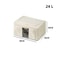 Foldable Large Capacity Clothing Storage Box Single Window Visible Fabric Dustproof Moistureproof M 6