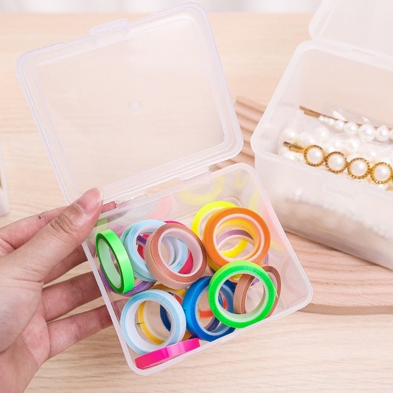 Multipurpose Clear Storage Case Rectangular Shape Box For Storing Jewelry Headband Holder Small Thi 4