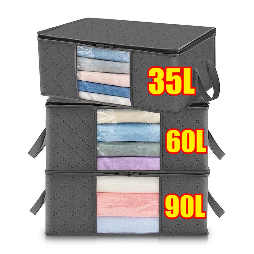 Closet Clothes Organizers Storages Foldable Wardrobe Organizer Clothes Blanket Storage Comforter Ba 1