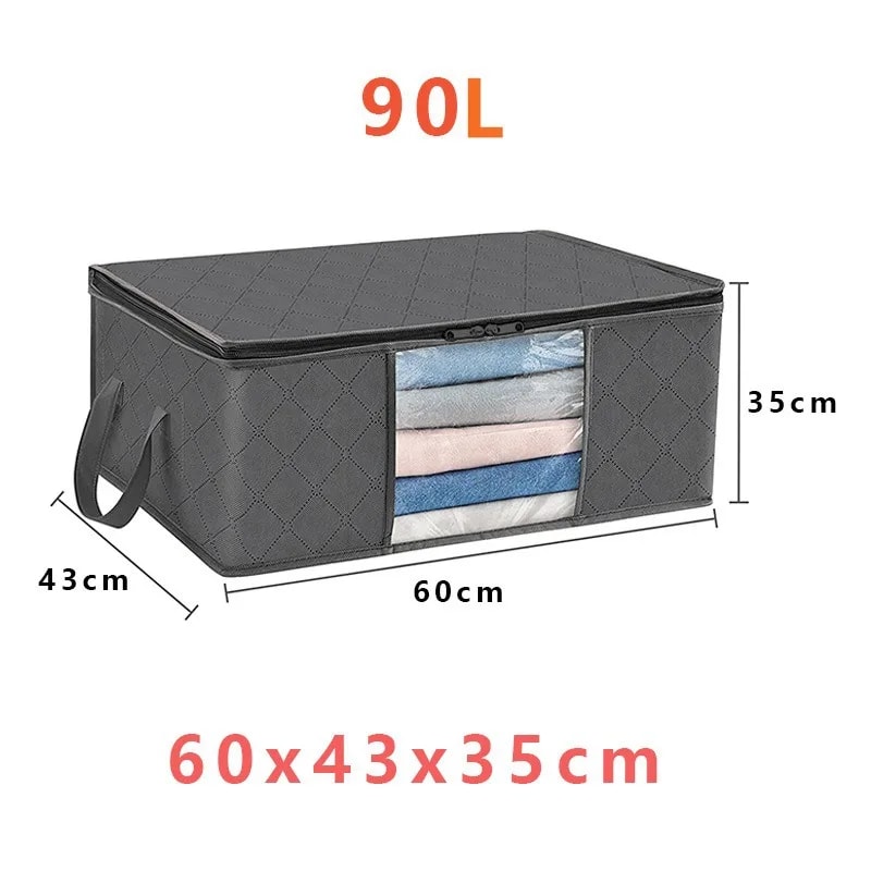 Closet Clothes Organizers Storages Foldable Wardrobe Organizer Clothes Blanket Storage Comforter Ba 8